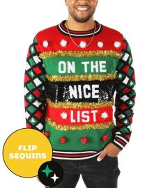 Tipsy Elves Naughty or Nice Ugly Christmas Sweater at Tipsy Elves